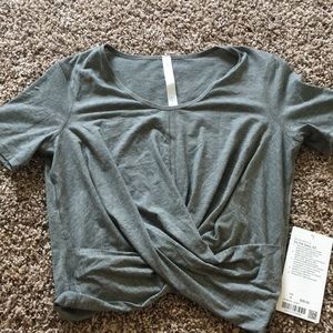 Lululemon Crossed bottom crop top
